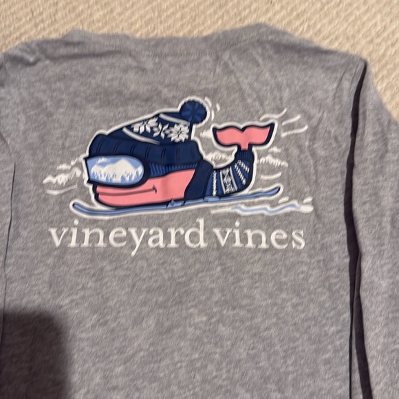 2!! Vineyard Vines Grey Long sleeve cotton shirts child size 6 - Picture 9 of 11
